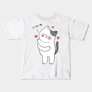 cat I love me Kids T-Shirt